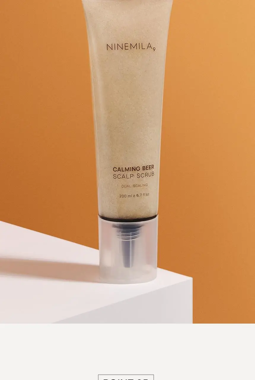 [지성두피케어 / 딥클렌징] 나인밀라 카밍비어 맥주효모 두피 스케일링 스크럽 200ml 상세페이지 12